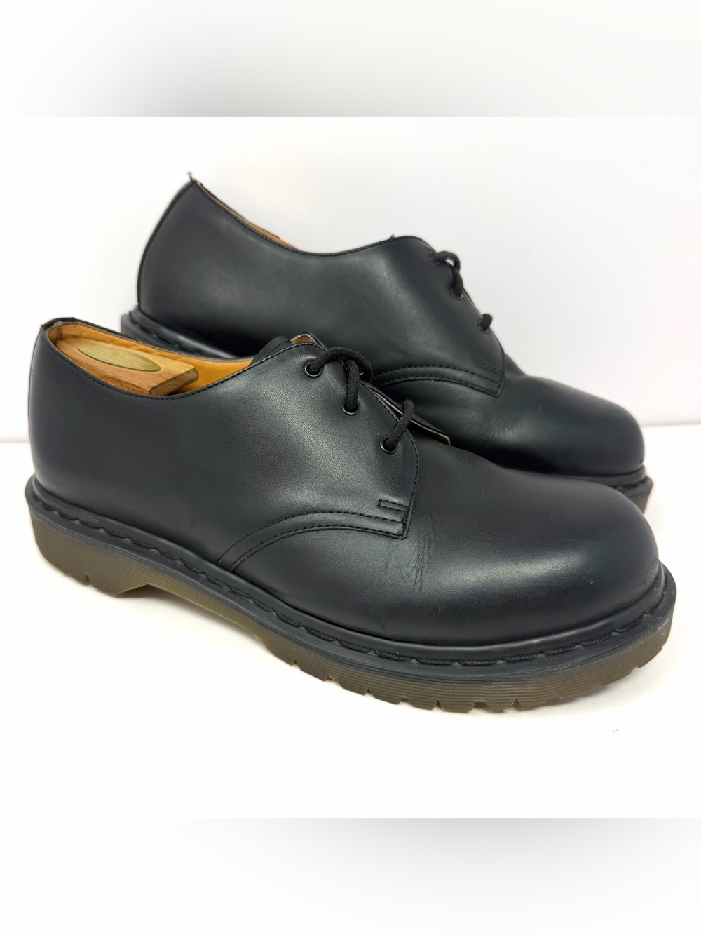 Vintage Dr Doc Martens Men’s Oxford Shoe Sz 11 US Black Leather Made In England